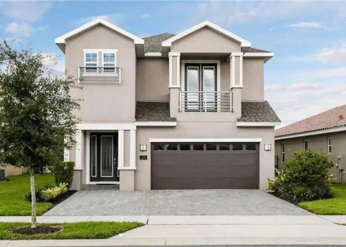 Luxurious Modern Villa Near Disney With Theater, Pool And Spa In Encore Resort At Reunion