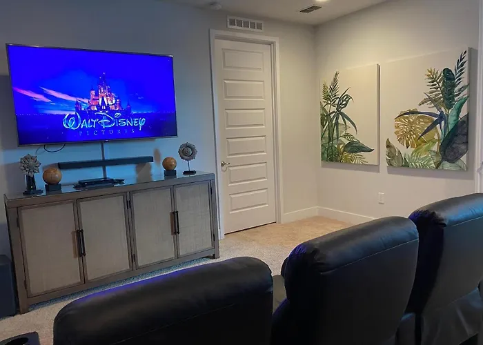 Luxurious Modern Villa Near Disney With Theater, Pool And Spa In Encore Resort At Reunion